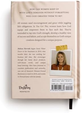 You Got This: 90 Devotions to Equip and Empower Hardworking Women (A 90-Day Devotional) – The Perfect Mother’s Day Gift for Christian Moms by Melissa Horvath