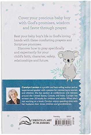 Prayers For My Baby Boy - 40 Prayers with Scripture - Padded Hardcover Gift Book For Moms w/Gilt-Edge Pages by Carolyn Larsen