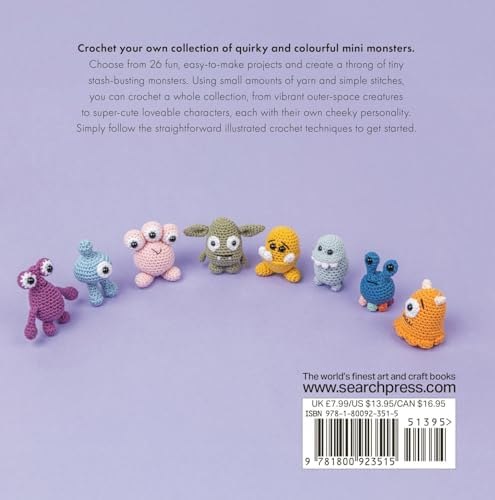 Mini Amigurumi Monsters: 26 tiny characters to crochet by Sarah Abbondio