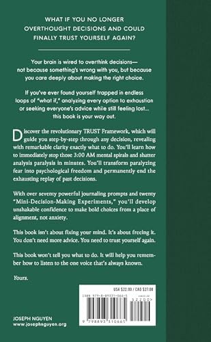 The Overthinker's Guide to Making Decisions: How to Make Decisions without Losing Your Mind (Books By Joseph Nguyen) by Joseph Nguyen