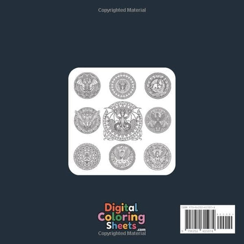 100 Mythical Creatures Coloring Book for Adults: Stress Relief & Relaxation: Fantasy Dragons, Unicorns, Phoenix & Magical Beasts | Intricate Designs for Mindfulness, Calm &Creativity by Aissa Dourari