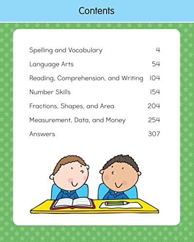 3rd Grade BIG Workbook All Subjects for Kids 8 - 9 includes 220+ Activities, Spelling, Grammar, Reading Comprehension, Writing, Math, and More by Gold Stars
