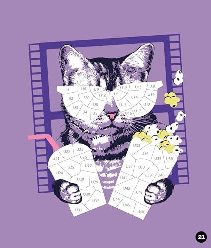 Brain Games - Sticker by Number: Cats (28 Images to Sticker) (Volume 2) by Publications International Ltd.