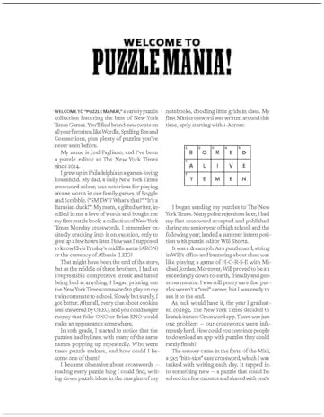 Puzzle Mania!: Wordle, Connections, Spelling Bee, Minis and More! (New York Times Games Books) by The New York Times Games