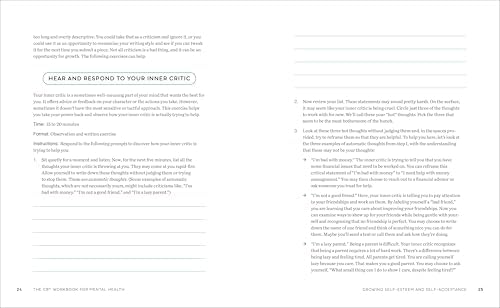 The CBT Workbook for Mental Health: Evidence-Based Exercises to Transform Negative Thoughts and Manage Your Well-Being by Simon Rego PsyD