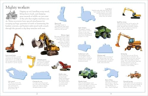 Ultimate Sticker Book: Diggers and Dumpers: More Than 60 Reusable Full-Color Stickers by DK