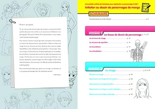 Initiation au dessin de personnages de manga: Toutes les techniques pour dessiner à 360° by Eishun Fujii
