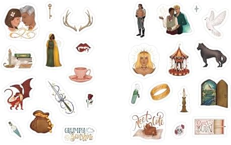 Fall in Love & Save the World: A Romantasy Sticker Book by Catarina Cruz