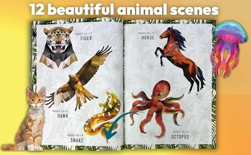 Sticker by Number Animals: Fusion of Paint-by-Number and Sticker Fun by Sticker Emporium by Parragon Books