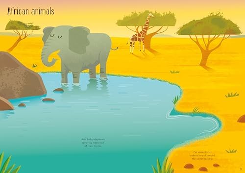 Little First Stickers Animals: A Sticker Book About Wild Animals and Vibrant Scenes for Children (Ages 3-5) by Kristie Pickersgill