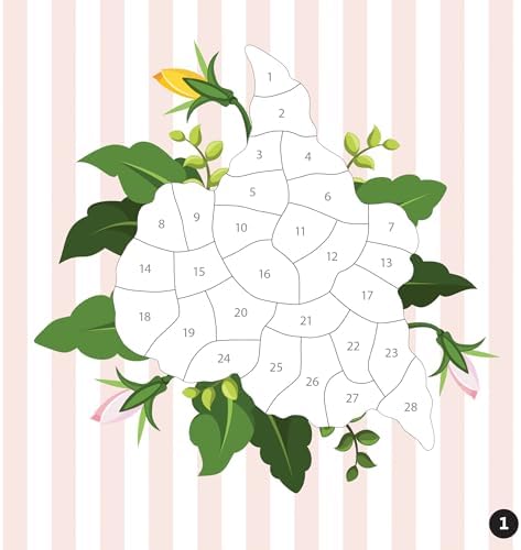 Brain Games - Sticker by Number Compact Edition: Garden Blooms | 7x7 Inches | Travel Size Activity Book for Adults & Kids 7+ by Publications International Ltd.