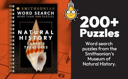 Smithsonian Word Search Natural History: Earth's Treasures - Spiral-Bound Puzzle Multi-Level Word Search Book for Adults Including More Than 200 Puzzles (Brain Busters) by Parragon Books
