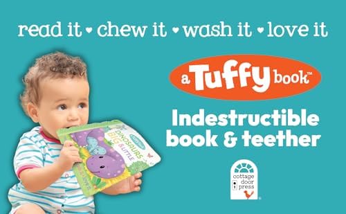 Tuffy Dinosaurs Big & Little (an Opposites Book) - Washable, Chewable, Unrippable Pages With Hole For Stroller Or Toy Ring, Teether Tough, Ages 0-3 (A Tuffy Book) by Scarlett Wing
