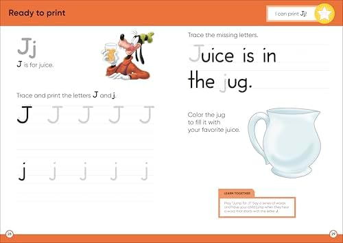 Disney Learning Big Workbook Preschool: Math & English Workbook for Kids Aged 3-5, Curriculum-Based by DK