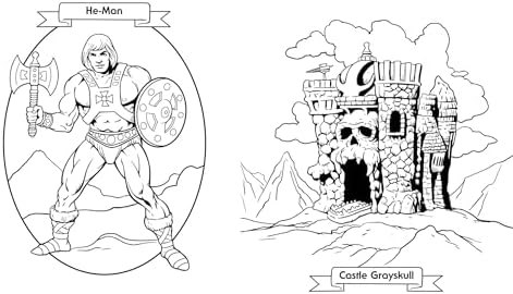 Masters of the Universe: Retro Power! Coloring Book by Mattel