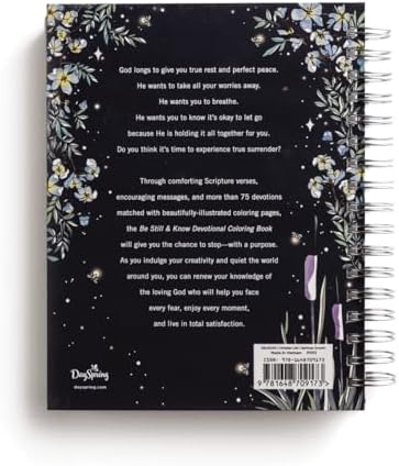 Be Still and Know: Devotional Adult Coloring Book (75 Daily Devotions and Coloring Pages to Pause Your Busy Life) – The Perfect Gift for Christian Women (Faith Inspired Creativity) by DaySpring
