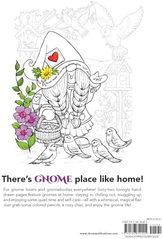 Gnomes at Home Coloring Book (Dover Adult Coloring Books) by Teresa Goodridge