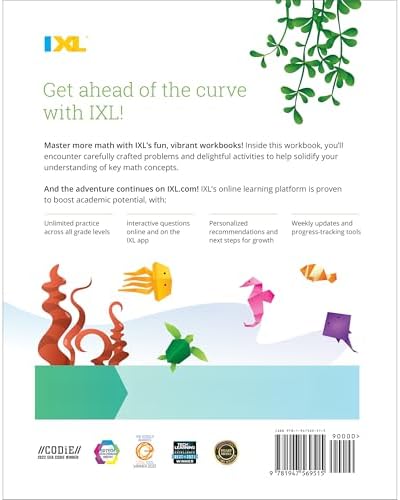 The IXL Ultimate 4th Grade Math Workbook, Activity Book for Kids Ages 9-10 Covering Addition, Subtraction, Multiplication, Division, Fractions, ... and More Mathematics (IXL Ultimate Workbooks) by IXL Learning