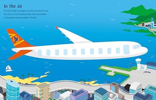 First Sticker Book Airport: Screen-Free Fun with Busy Scenes of Planes and Pilots for Kids (Ages 3-5) by Sam Smith