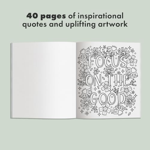 Embrace the Beauty: An Adult Coloring Book with Inspirational Quotes and Frameable Wall Art (Inspirational Coloring Books for Women) by Ginny Mossman