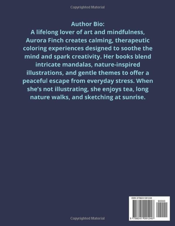 Mythical Creature Mandalas: An Adult Fantasy Coloring Book for Relaxation, Stress Relief, and Mindful Creativity (Aurora Finch Mindful Coloring) by Aurora Finch