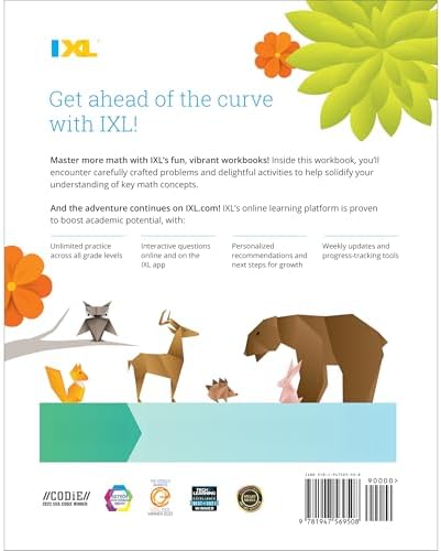 The IXL Ultimate 3rd Grade Math Workbook, Activity Book for Kids Ages 8-9 Covering Addition, Subtraction, Multiplication, Division, Fractions, Geometry, and More Mathematics (IXL Ultimate Workbooks) by IXL Learning