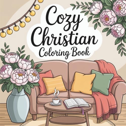 Cozy Christian Coloring Book: Bible Verse Devotional for Teens and Adults with Bold & Easy Designs by Bianca Sue