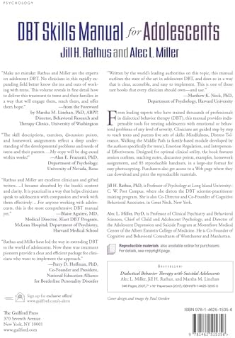 DBT Skills Manual for Adolescents by Jill H. Rathus