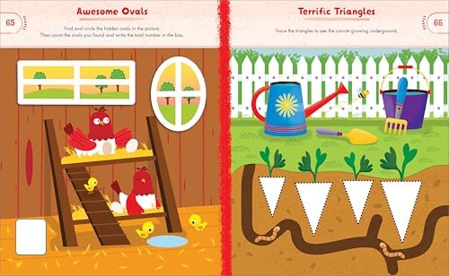 Preschool Activity Book On The Farm: 75 Games to Learn Letters, Numbers, Colors, and Shapes (School Skills Activity Books) by JoAnna Wu