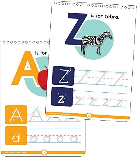 Carson Dellosa Trace With Me Letter Tracing Books for Kids Ages 3-5, Dry Erase Preschool Workbook, Learn to Write the Alphabet With Wipe Clean Handwriting Practice by Carson Dellosa Education