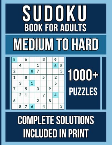 Sudoku Book For Adults, Medium To Hard: 1000+ Puzzles by Enigma Papyrus Publishing