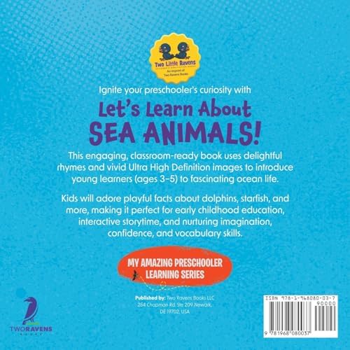 Let’s Learn About Sea Animals!: My First Book About Sea Animals for Preschoolers (Ages 3–5) (My Amazing Preschooler Learning Series) by Lee Zander