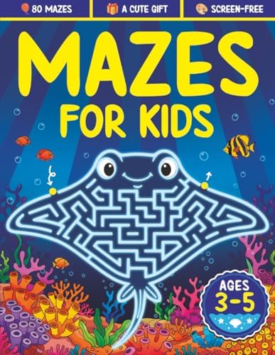 Mazes For Kids Ages 3-5: Fun Maze Activity Book for 3, 4 and 5 Year Old Children (Maze Books for Kids) by Splendid Youth