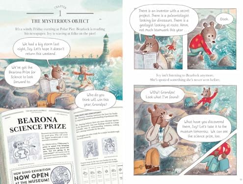 The Mystery of the Dinosaur Fossil (Ivy and Bearlock Holmes Book 2): 15 Puzzles for Sleuths to Solve (Volume 2) by Kristyna Litten