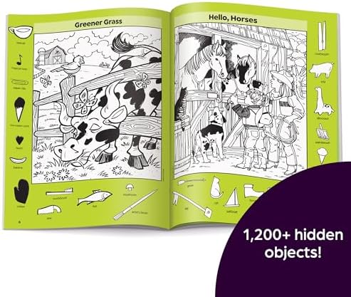 Farm Puzzles: Ultimate Farm Picture Puzzle Book with Over 1,200 Objects to Seek and Find, Farm-Themed Activity Book for Kids 6 and Older by Highlights