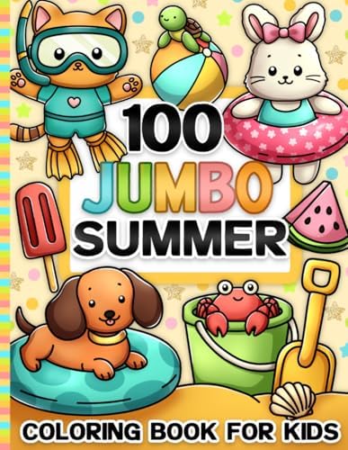 Summer Coloring Book for Kids: Fun Travel and Road Trip Activity for Girls and Boys Ages 4-8 and Toddlers 1-3, 2-4 by BJB Publishing