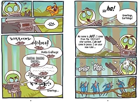 Jurassic Jeff: Space Invader (Jurassic Jeff Book 1): (A Graphic Novel) by Royden Lepp