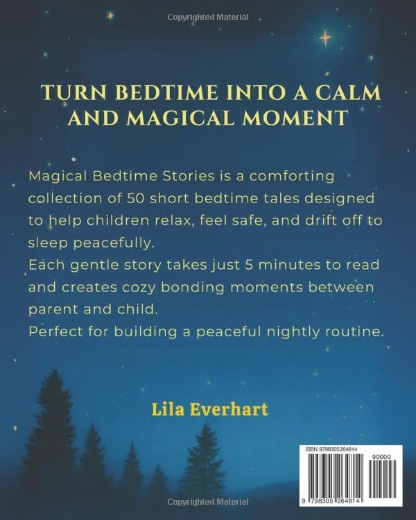 MAGICAL BEDTIME STORIES: 50 Tales to Explore and Manage Emotions. Perfect For Kids Ages 3 to 8 by Lila Everhart