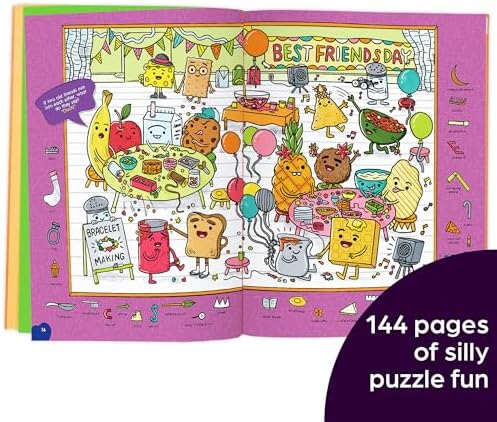 Silliest Hidden Pictures Puzzles Ever: Search-and-Find Book for Kids 6 and Up with Over 1,000 Hidden Objects, Road Trip Games, Silly Jokes and Wacky ... for Hours of Fun (Highlights Hidden Pictures) by Highlights