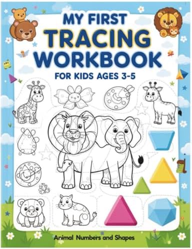 My First Tracing Workbook for Kids Ages 3–5: Learn to Trace Letters, Numbers, Shapes and Lines | Preschool Pre-Writing Practice by Ademir Comini