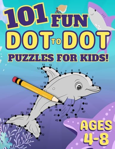 101 Fun Dot-to-Dot Puzzles for Kids Ages 4-8: Educational Dot to Dot Activity Book for Focus, Number Recognition, and Learning (Dot to Dot Books for Children) by Discovery Stewards