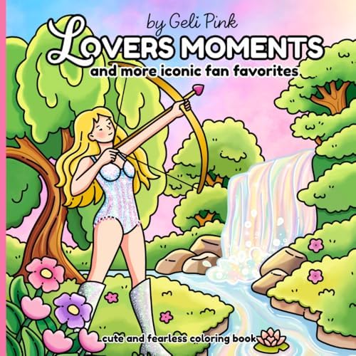 Lovers moments coloring book: A lovely and bold coloring book for music and coloring fans by Geli Pink