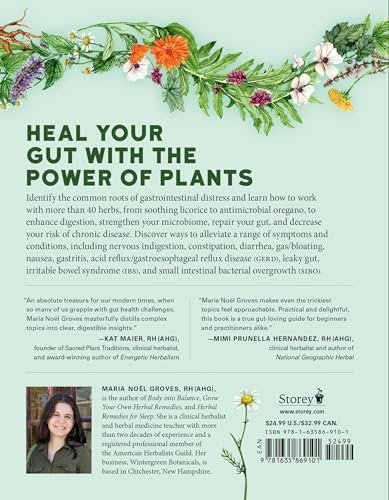 Herbal Gut Health: Natural Therapies to Promote Healthy Digestion, Boost Your Microbiome, and Support Gut Repair by Maria Noel Groves