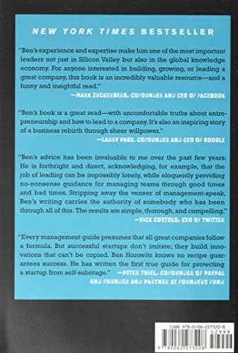 The Hard Thing About Hard Things: Building a Business When There Are No Easy Answers―Straight Talk on the Challenges of Entrepreneurship by Ben Horowitz