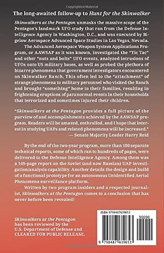 Skinwalkers at the Pentagon: An Insiders' Account of the Secret Government UFO Program by James T Lacatski D.Eng.