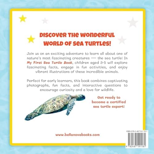 My First Sea Turtle Book: Simple Facts, Fun Activities, Hatchlings & Ocean Life (Ages 3-5) (Early Wildlife Readers) by Jenny Kellett