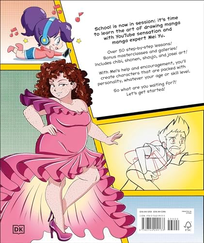Manga Drawing School: Take Your Art to the Next Level, Step-by-Step (Dk) by Mei Yu