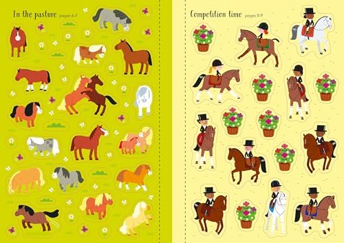 Little First Stickers Horses and Ponies: An Entertaining Activity Book About Riding Lessons for Kids (Ages 3-5) by Kirsteen Robson