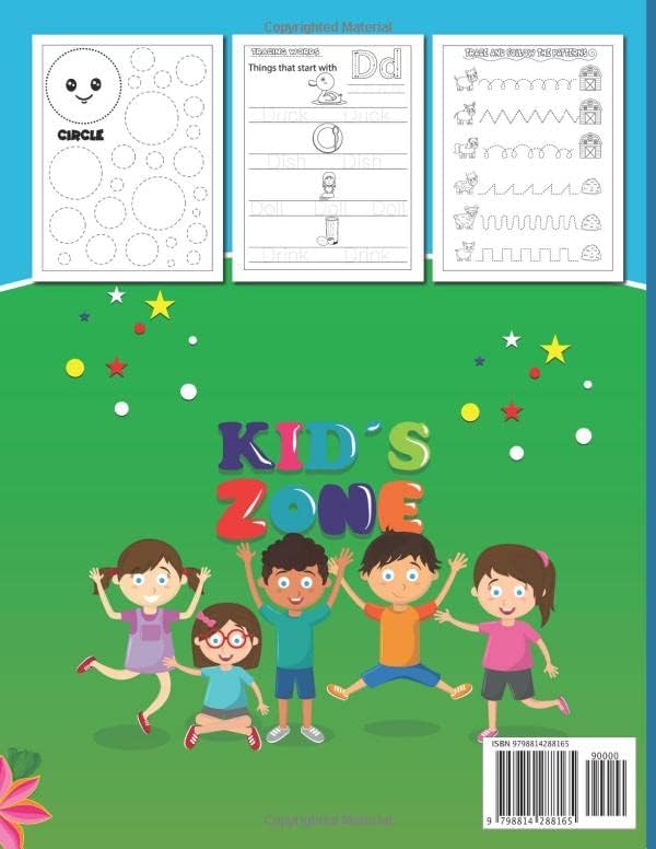 Tracing Lines Shapes and Words for Preschool: Kids ages 3-5 by BasicStart Publishing
