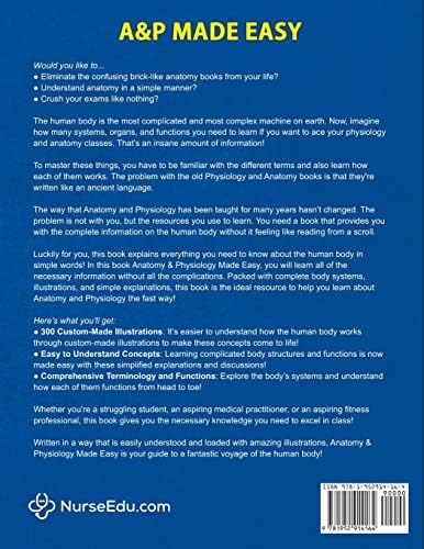 Anatomy & Physiology Made Easy: An Illustrated Study Guide for Students To Easily Learn Anatomy and Physiology by NEDU
